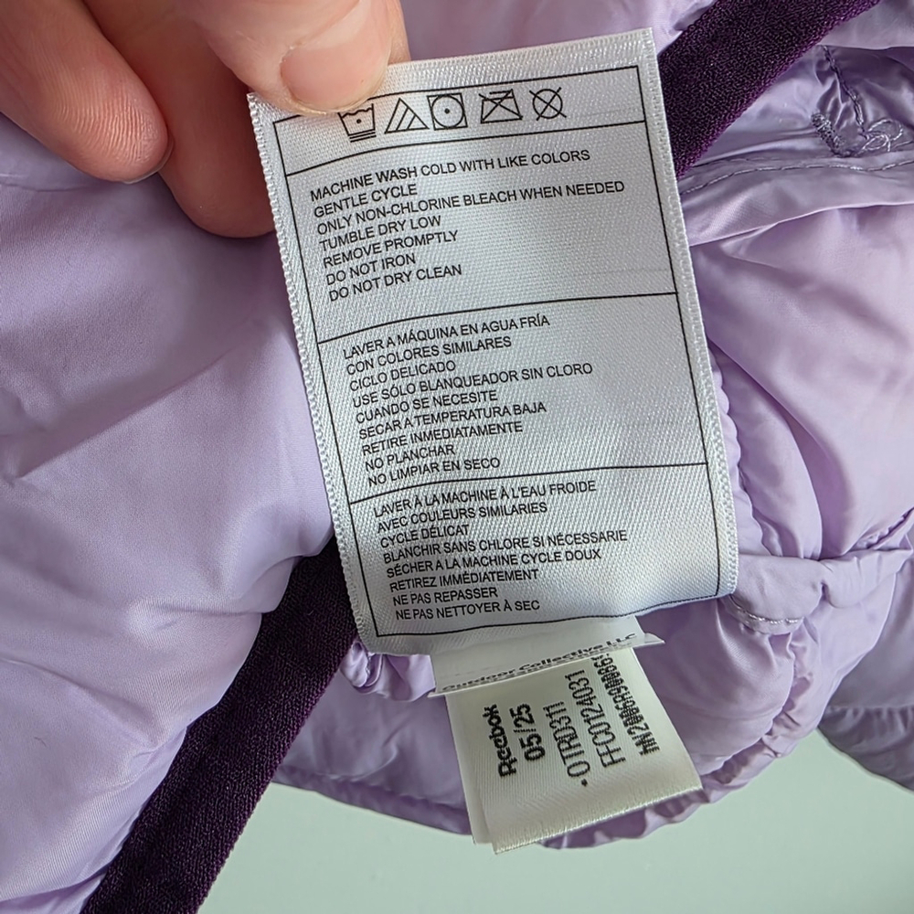 Reebok Kids Lavender Puffer Coat 3T NEW - Picture 10 of 11